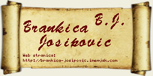 Brankica Josipović vizit kartica
